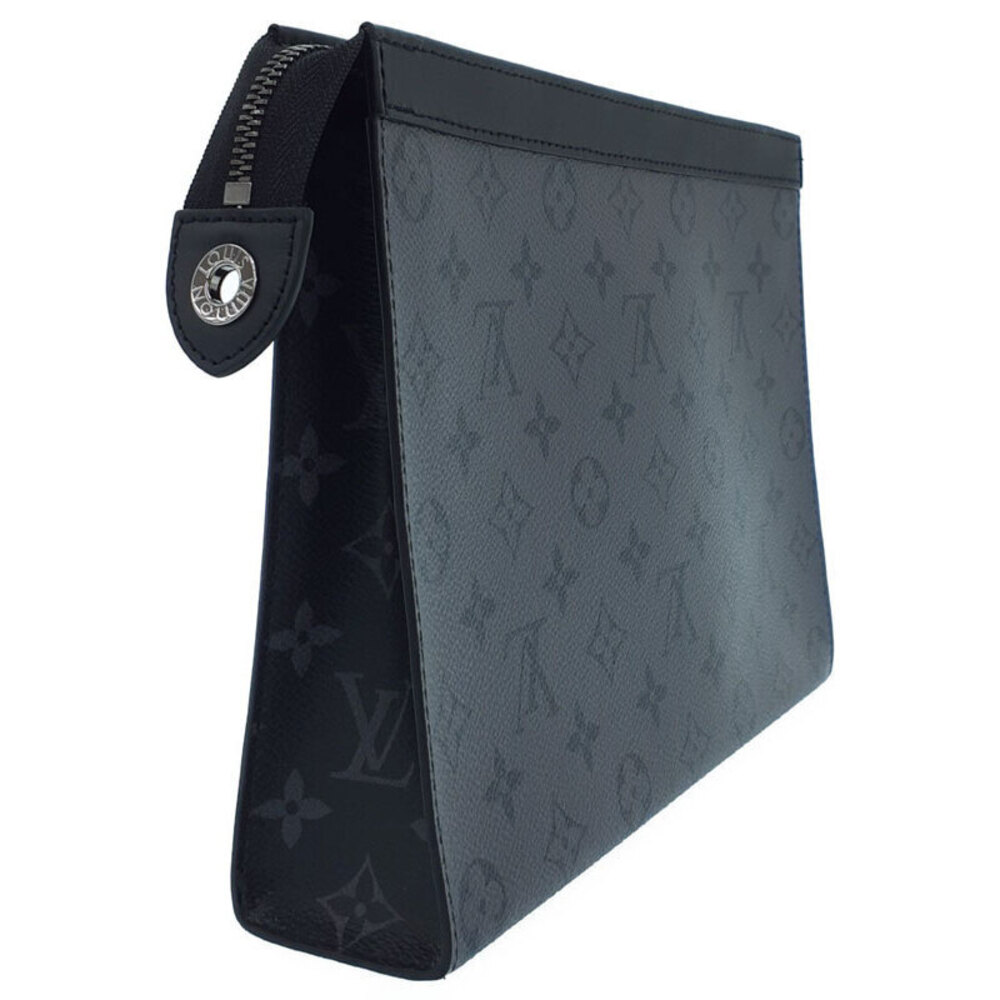 Louis Vuitton Voyage Clutch Eclipse Black Bag Reverse Pochette Monogram